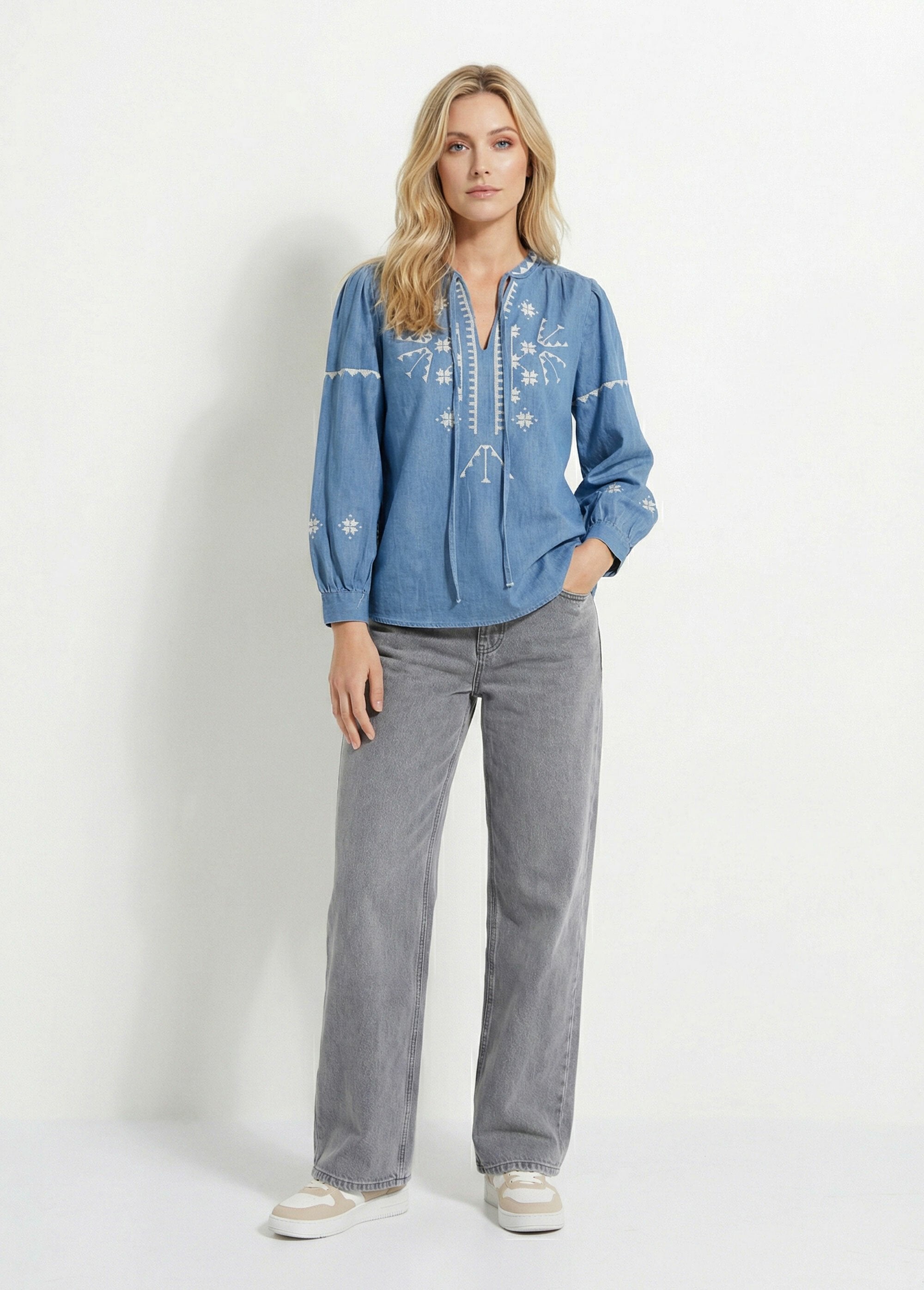 Blouse_chambray_broderies_point_de_croix_Bleu_stone_SF1_slim