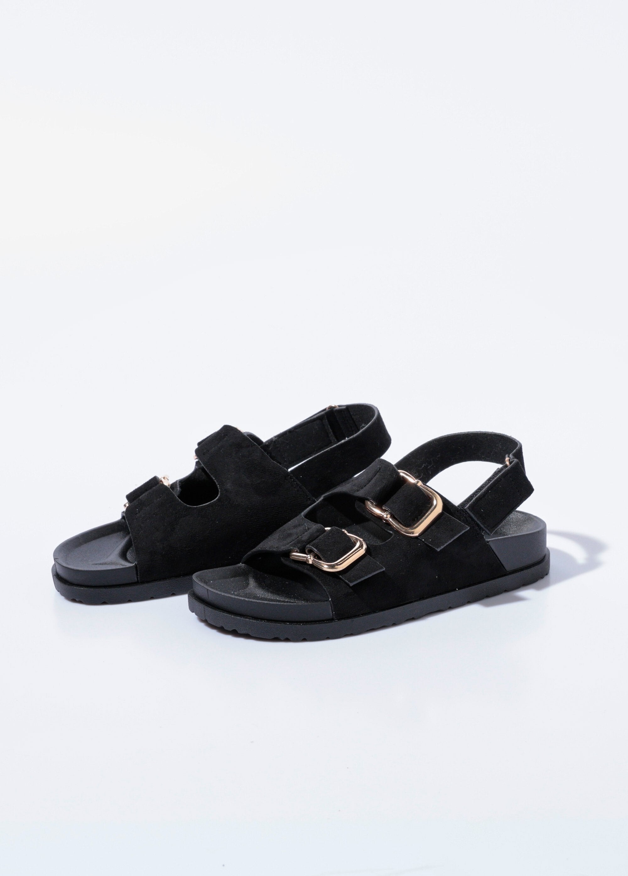 Suedette_mules_with_buckles,_anatomical_sole_Black_DE1_slim