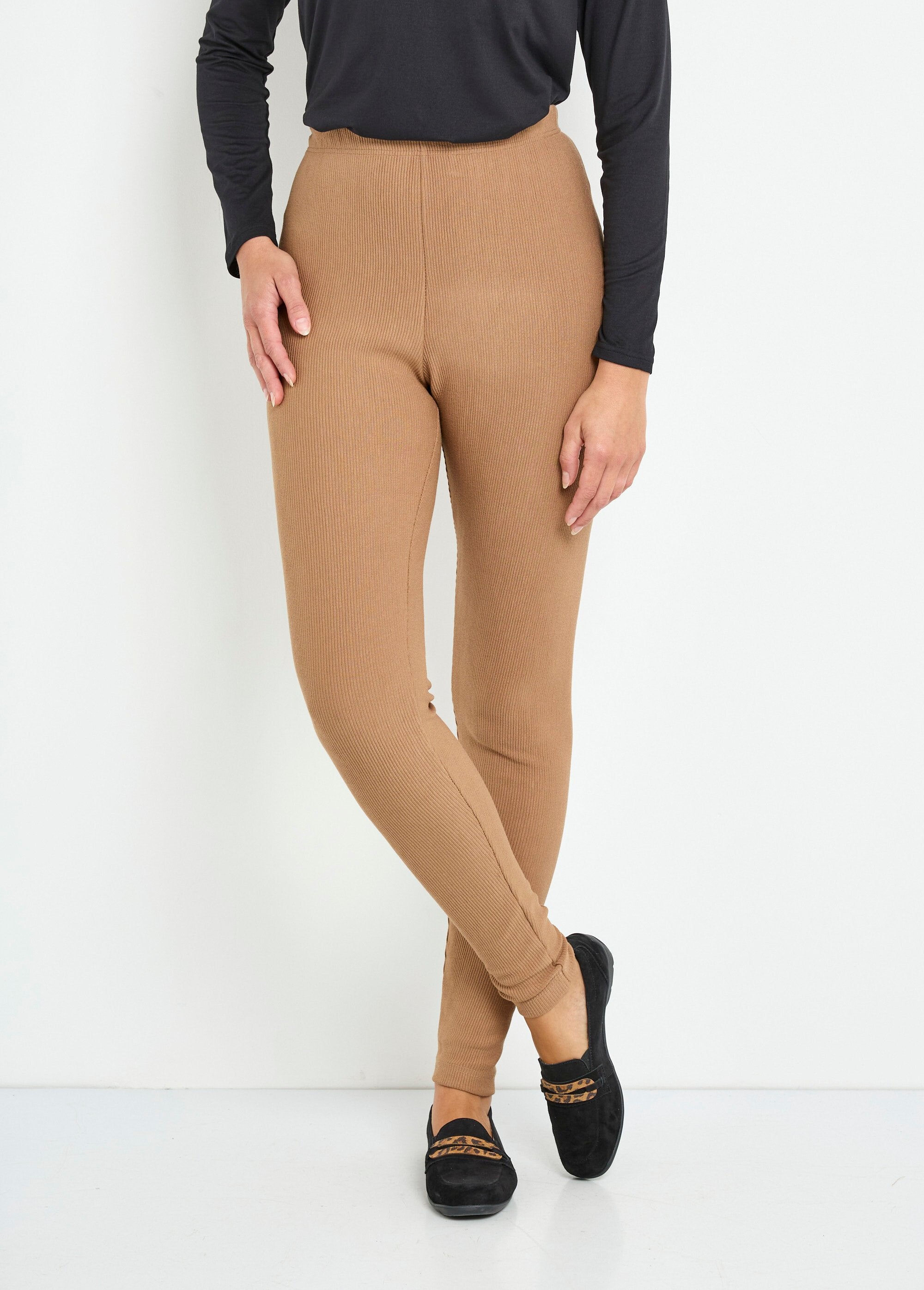 Ribbed_leggings_with_elasticated_waistband_camel_FA1_slim