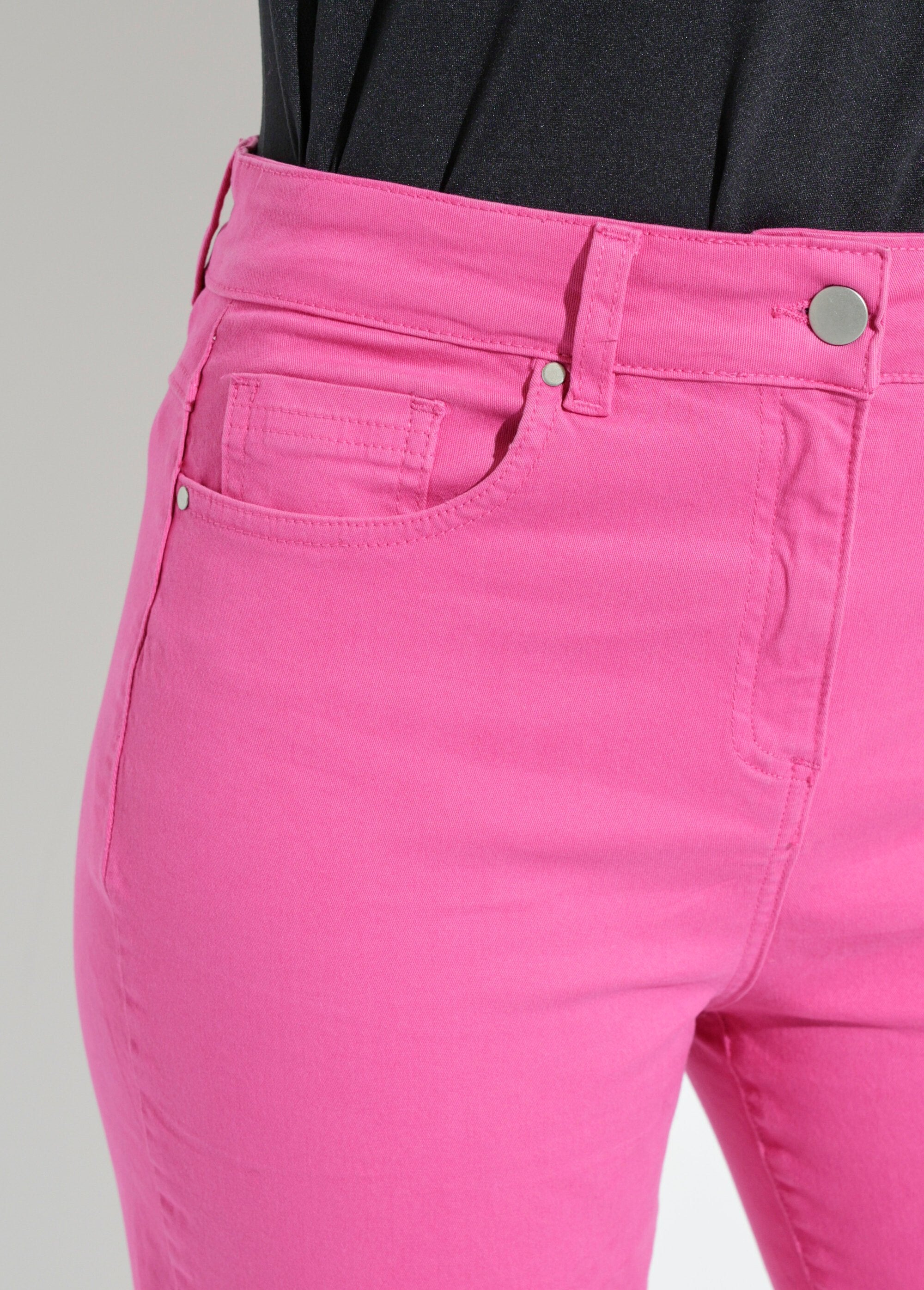 Straight-leg_5-pocket_stretch_cotton_pants_Magenta_pink_DE1_slim