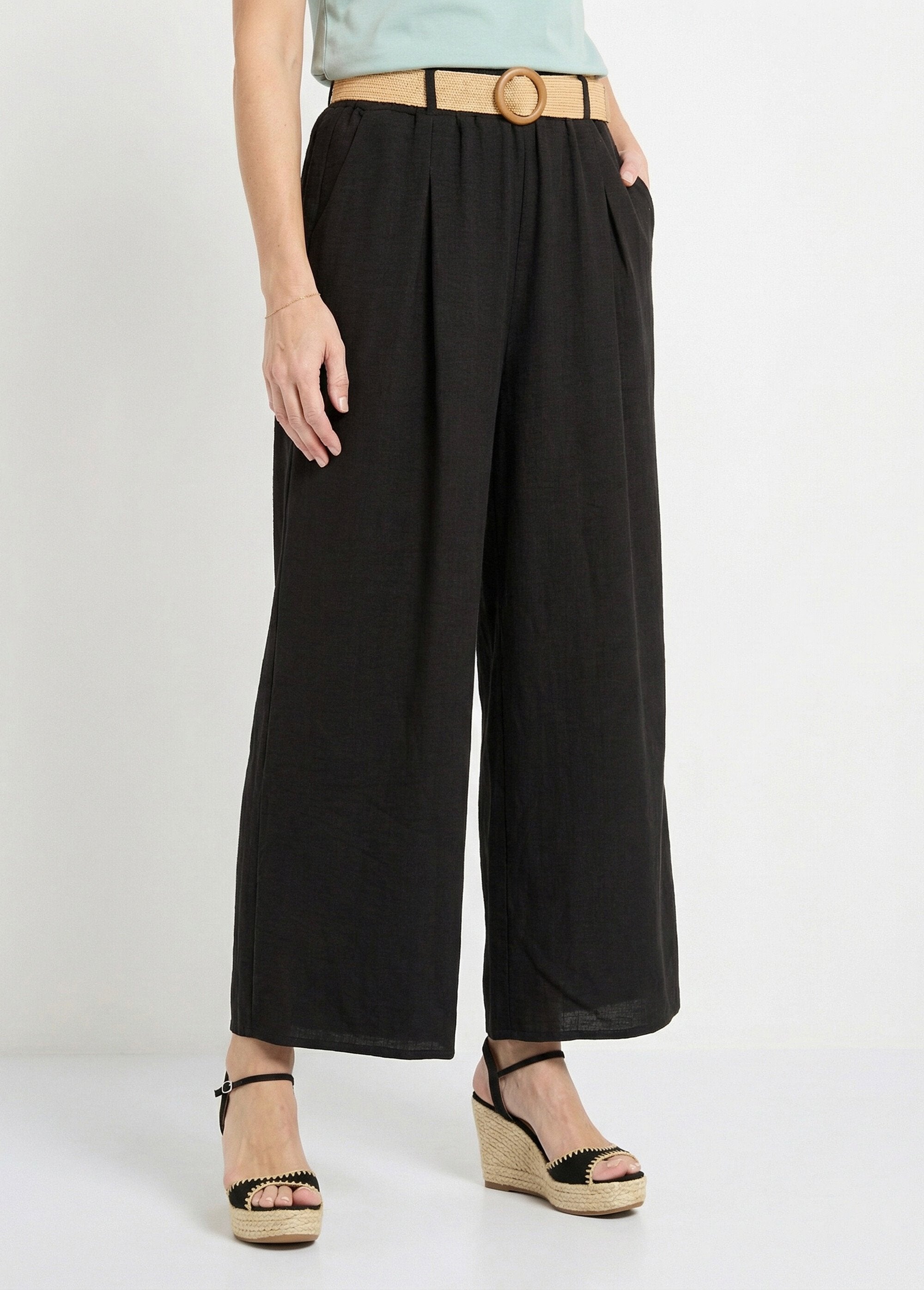 Pantalon_fluide_+_ceinture_tressée_Noir_FA1_slim