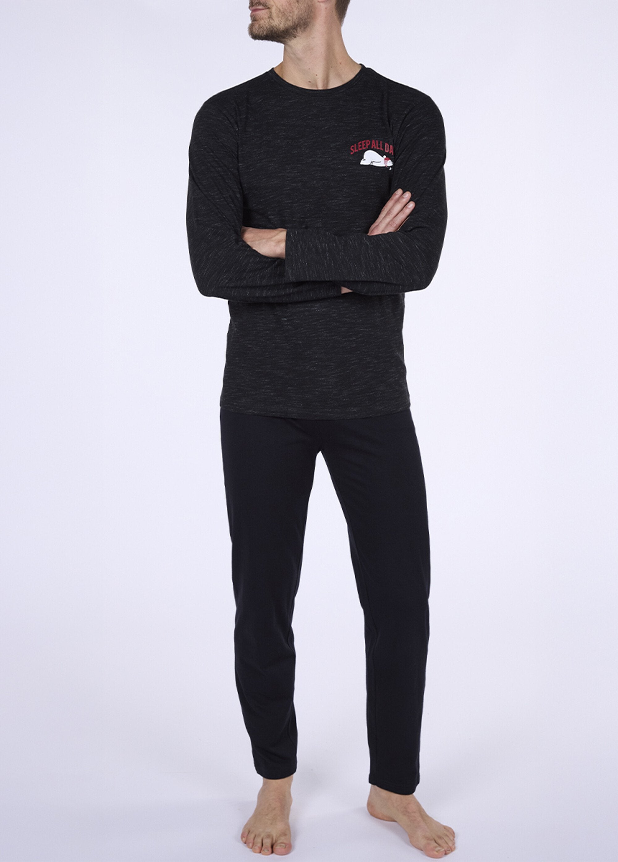 2-piece_long-sleeved_heathered_pajamas_Heather_gray_FA1_slim