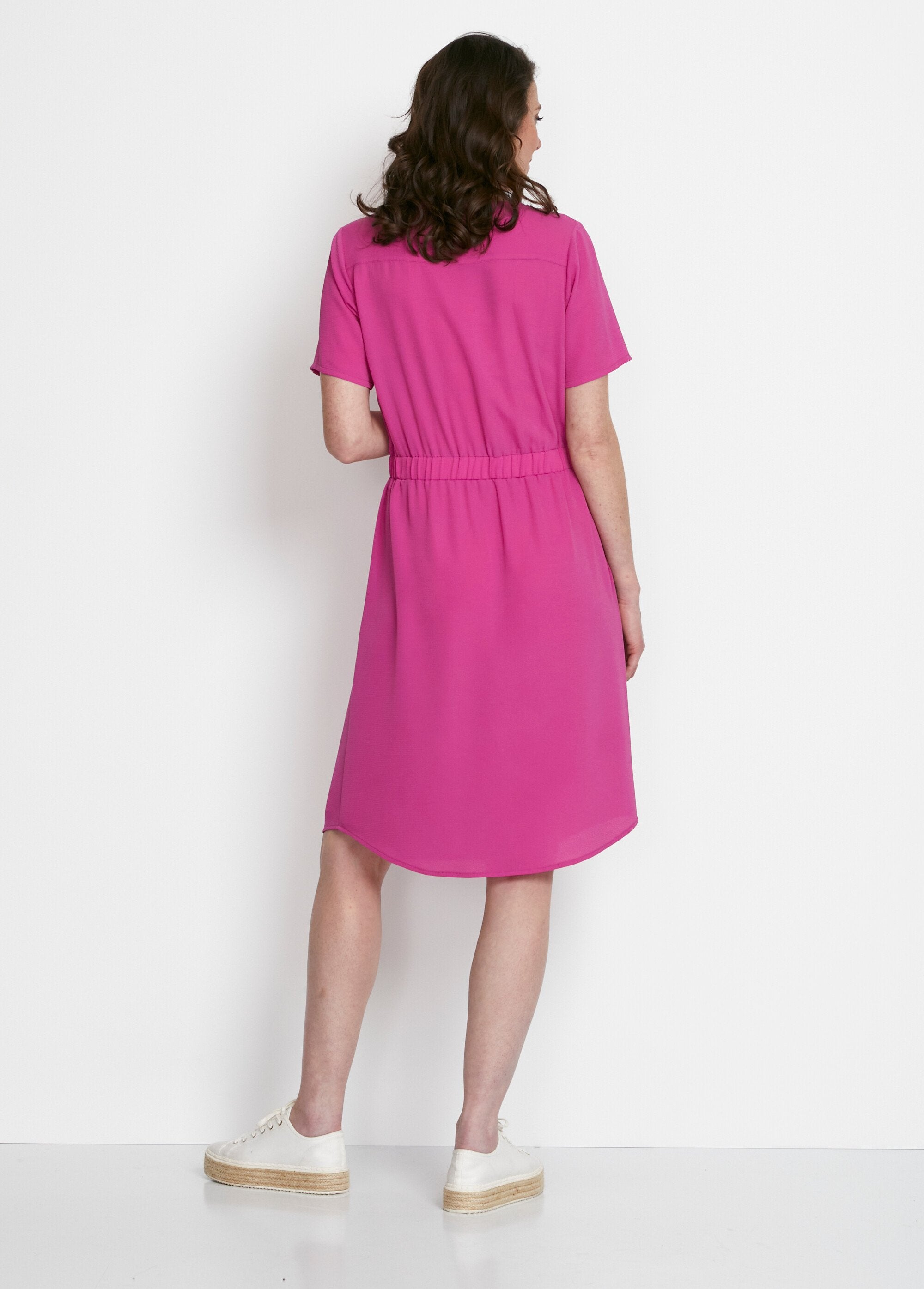 Short_straight_dress_with_elasticated_waist_Plain_fuchsia_DO1_slim