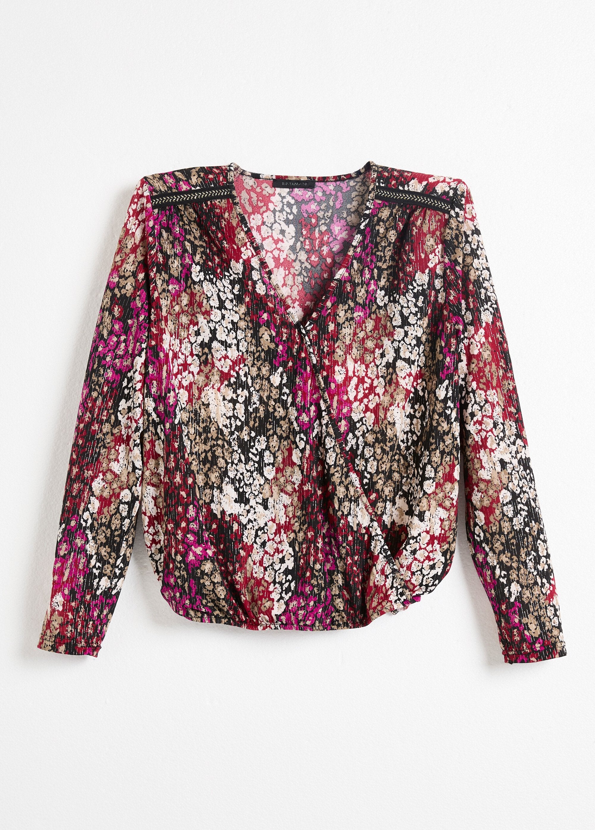Iridescent_printed_jersey_blouse_wrap-over_T-shirt_Black_and_red_AP1_slim