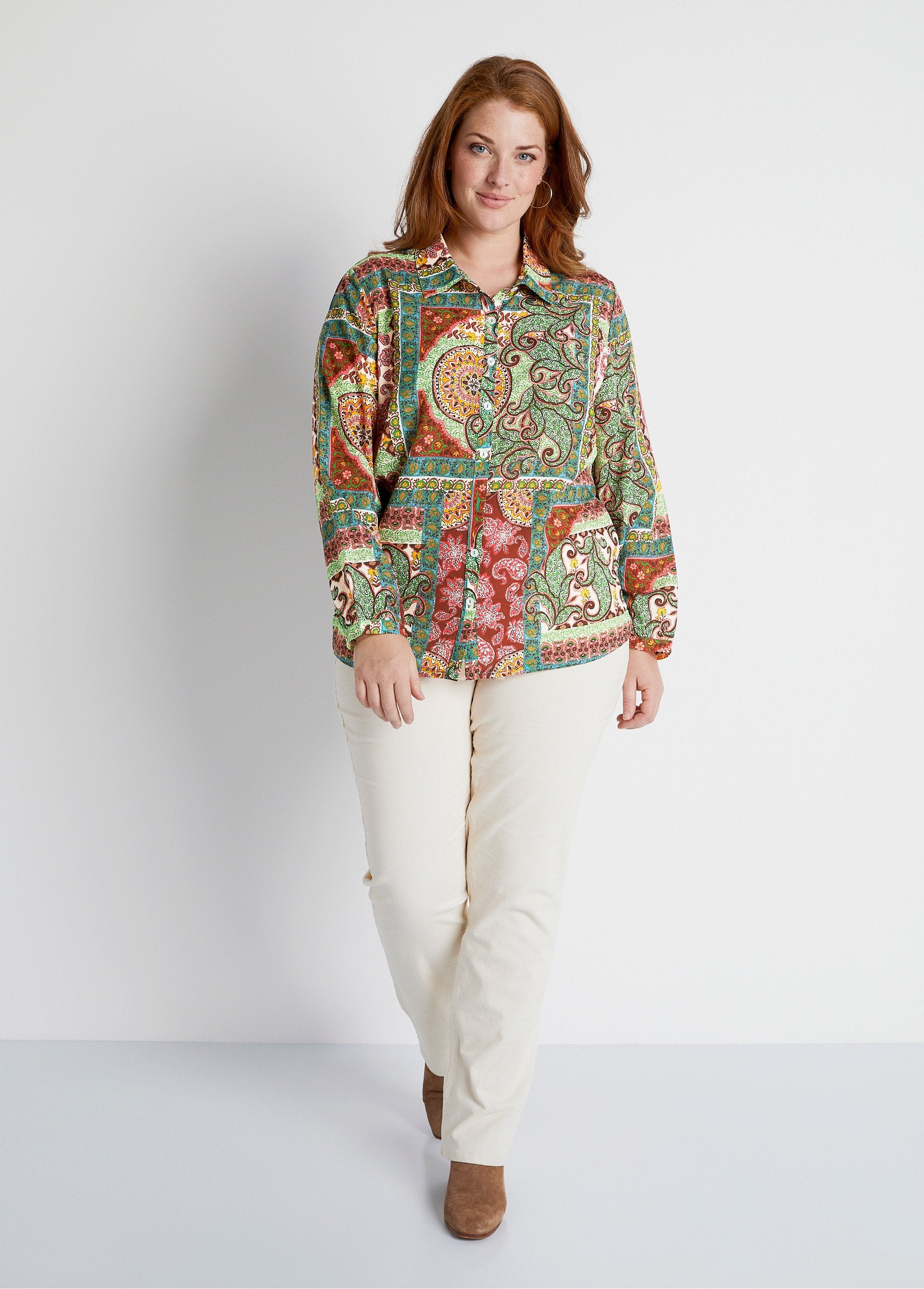 Printed_long-sleeved_blouse_Camel_print_SF1_curvy