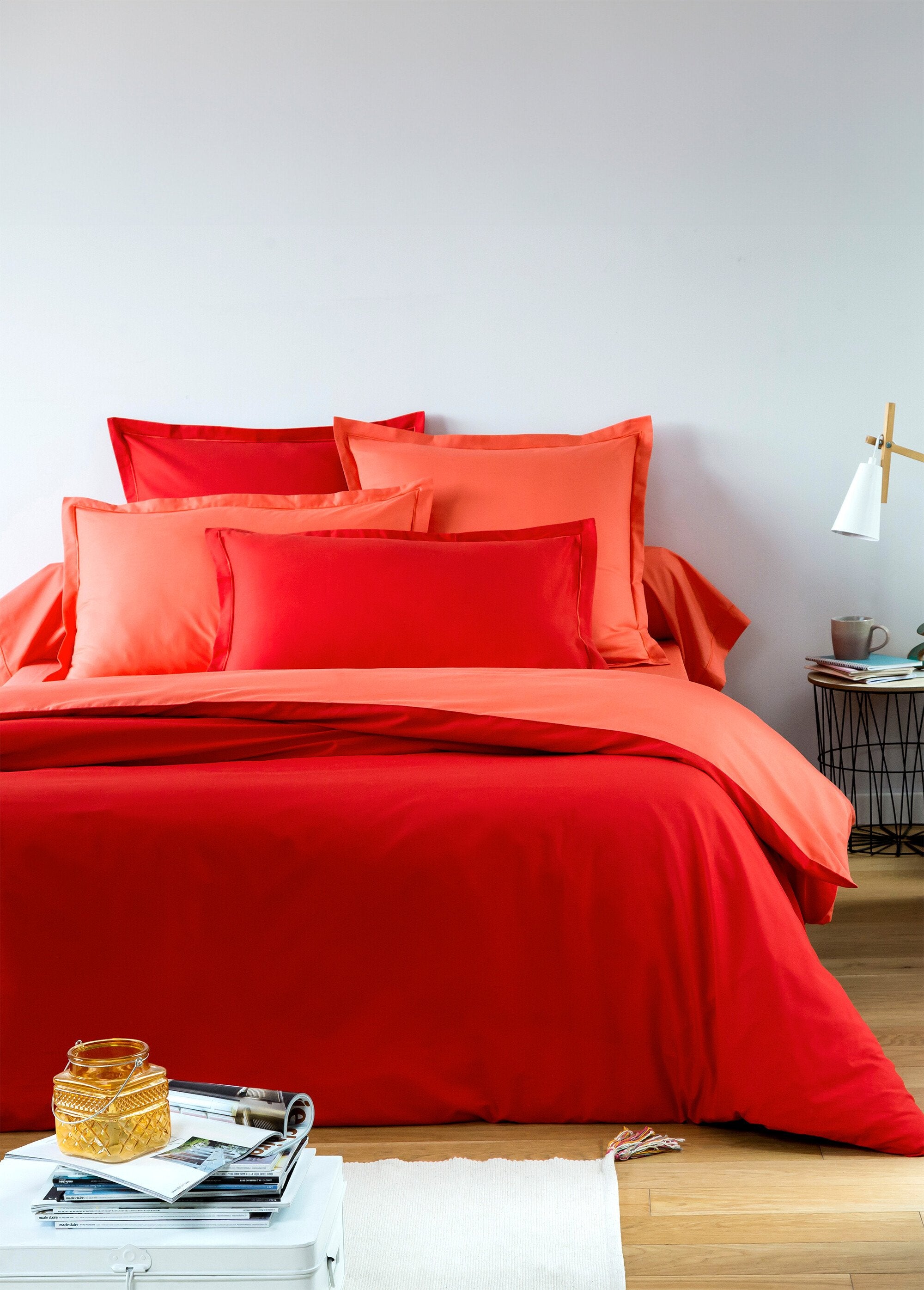 RELAX_plain_pure_cotton_pillowcase_Nasturtium_red_DE2_slim