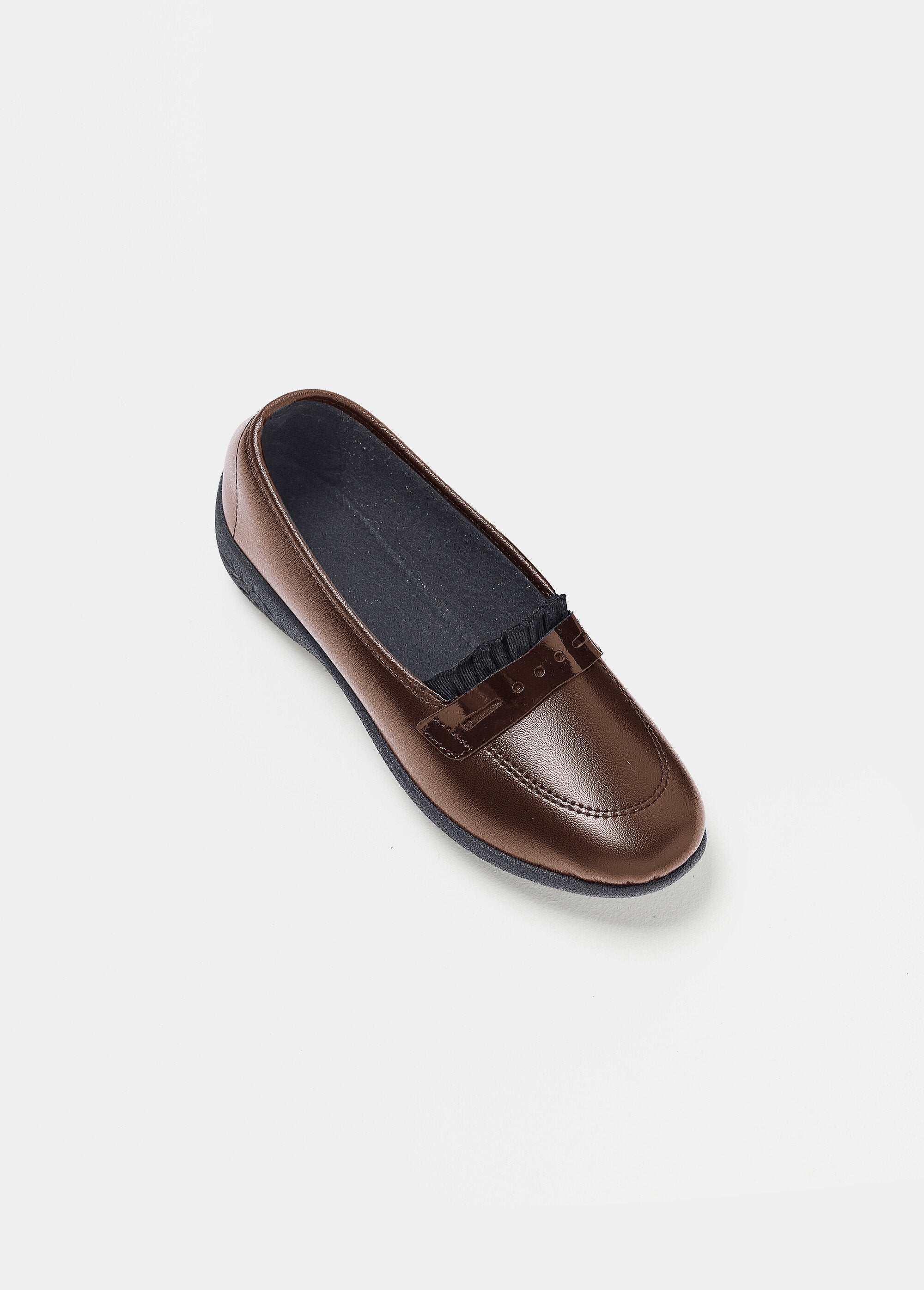 Mocassin_cuir_intérieur_polaire_Marron_FA1_slim