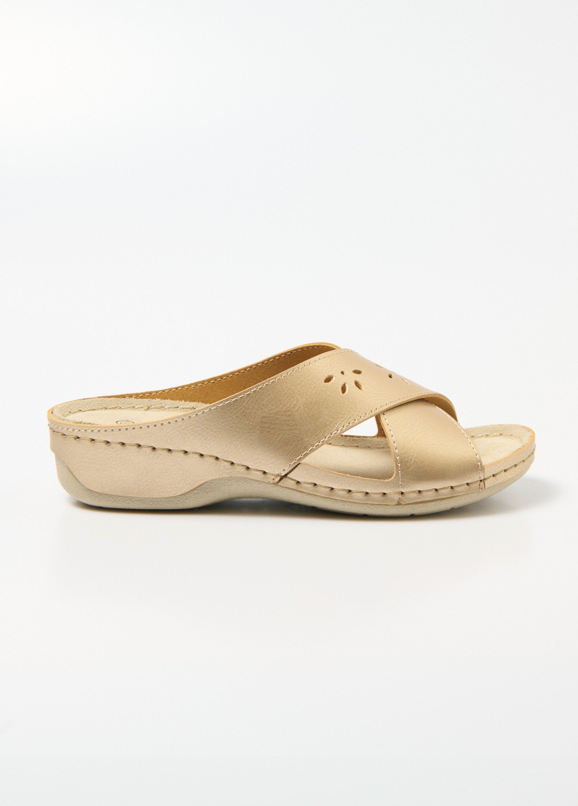 Crossed_buckle_mules_with_comfort_width_and_coated_wedge_heel_Golden_DR1_slim