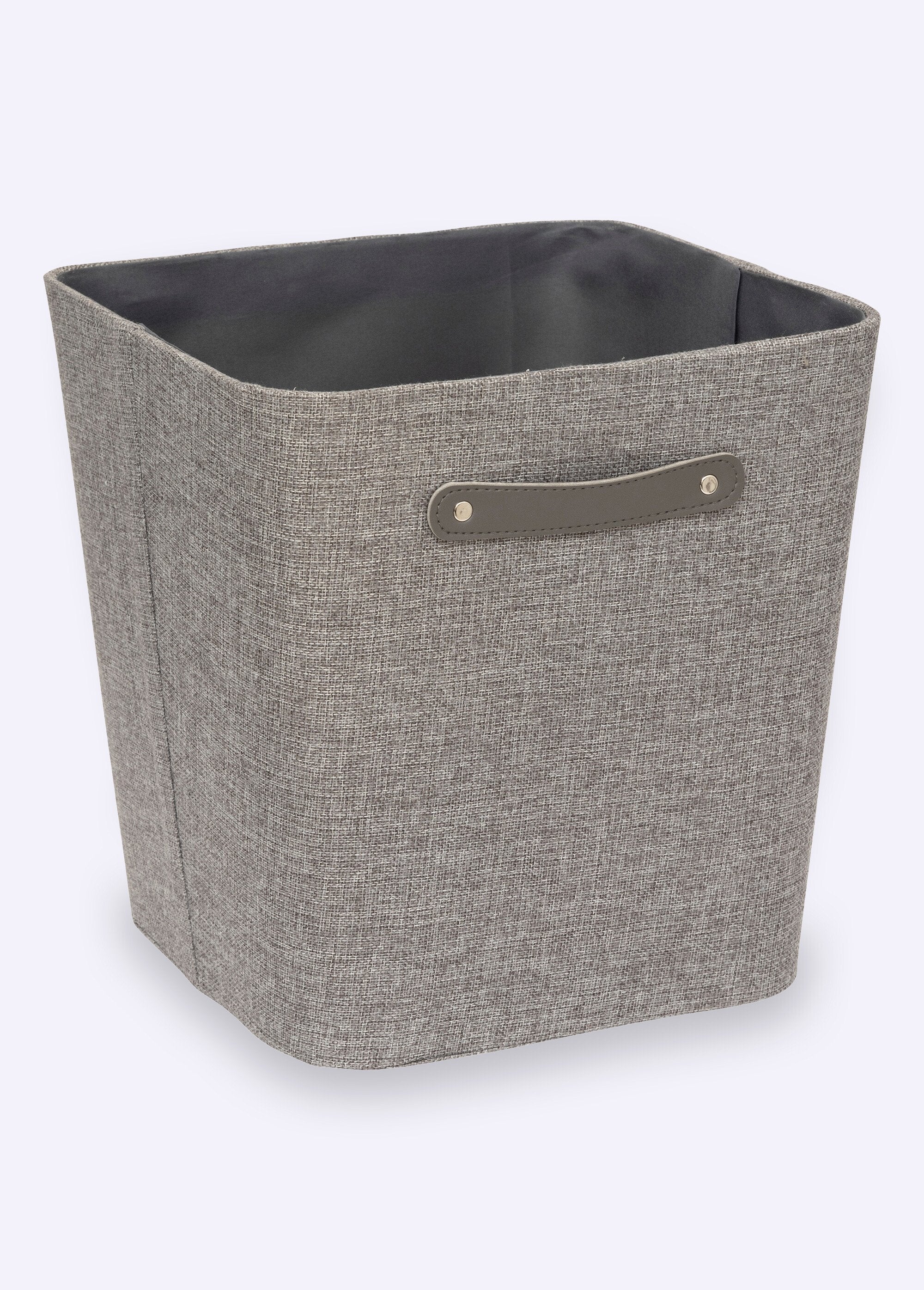 Fabric_storage_basket,_metal_handle_Gray_FA1_slim