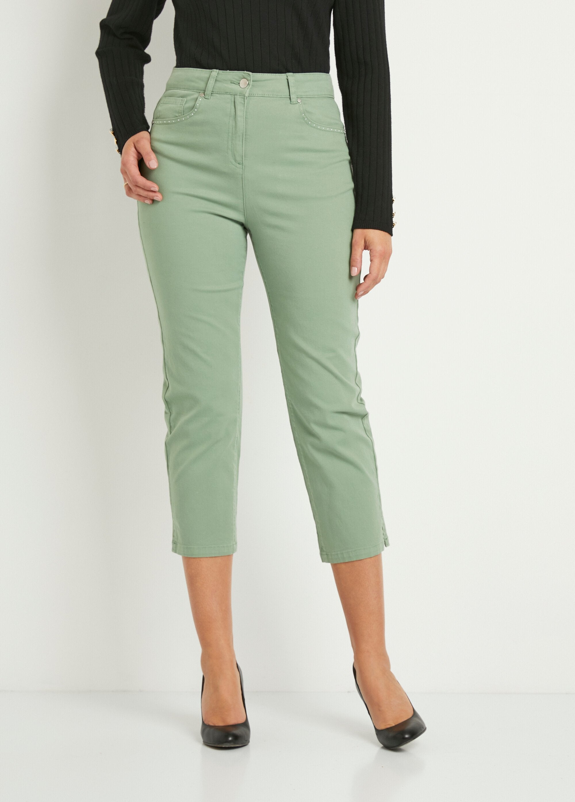 Cropped_pants_with_elasticated_belt_and_5_pockets_Water_green_FA1_slim