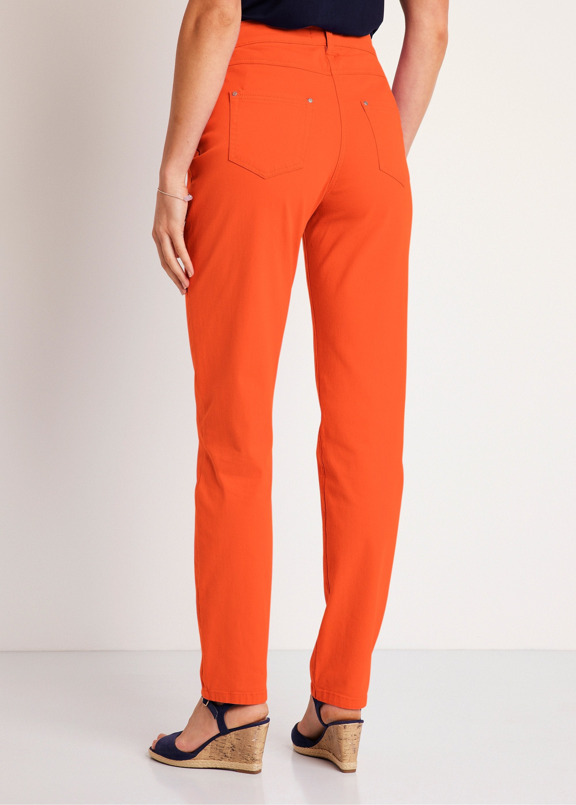 Stretch_cotton_5-pocket_straight_pants_Orange_DO1_slim