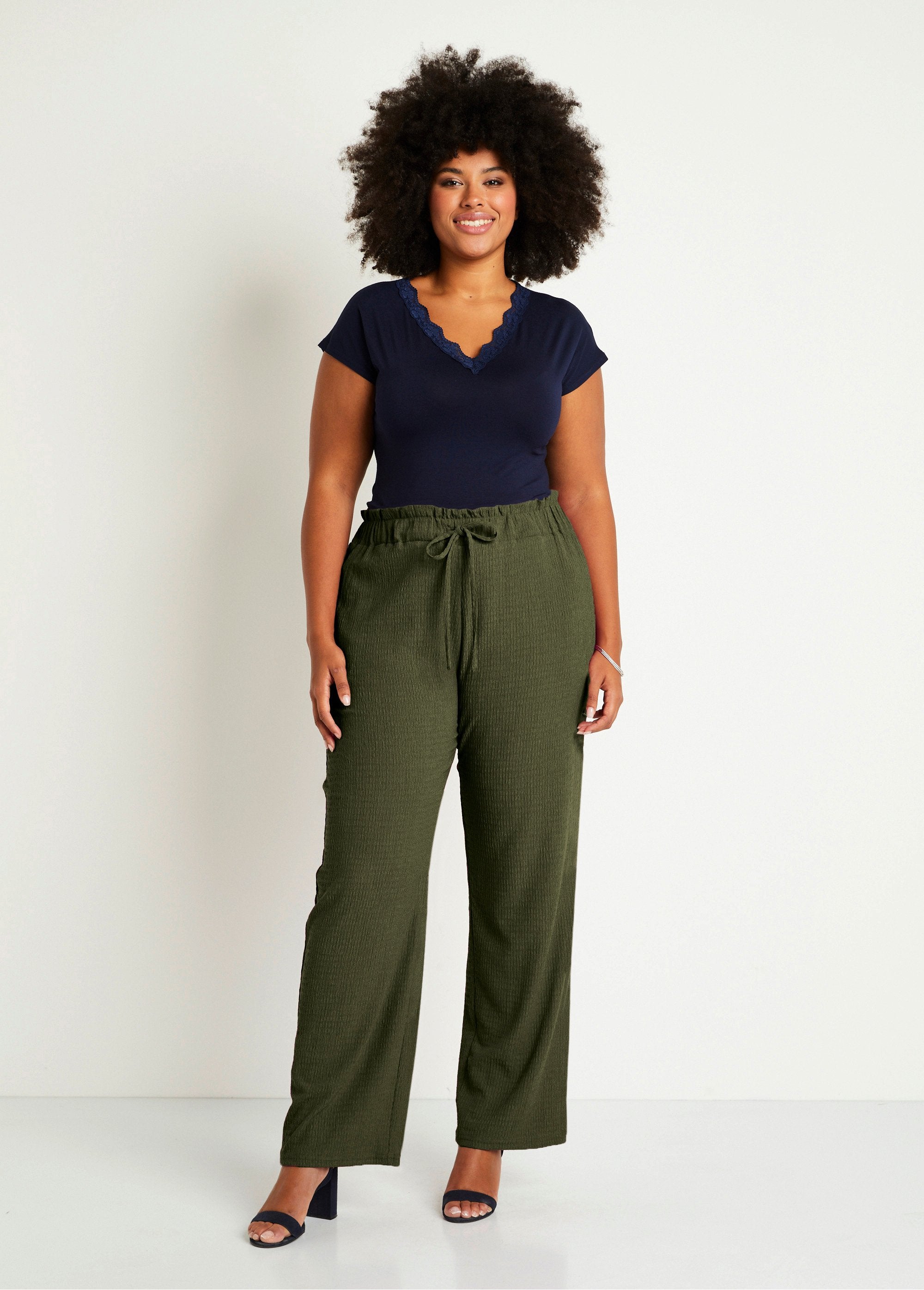 Wide_elasticated_waist_knit_pants_Lime_green_SF1_curvy