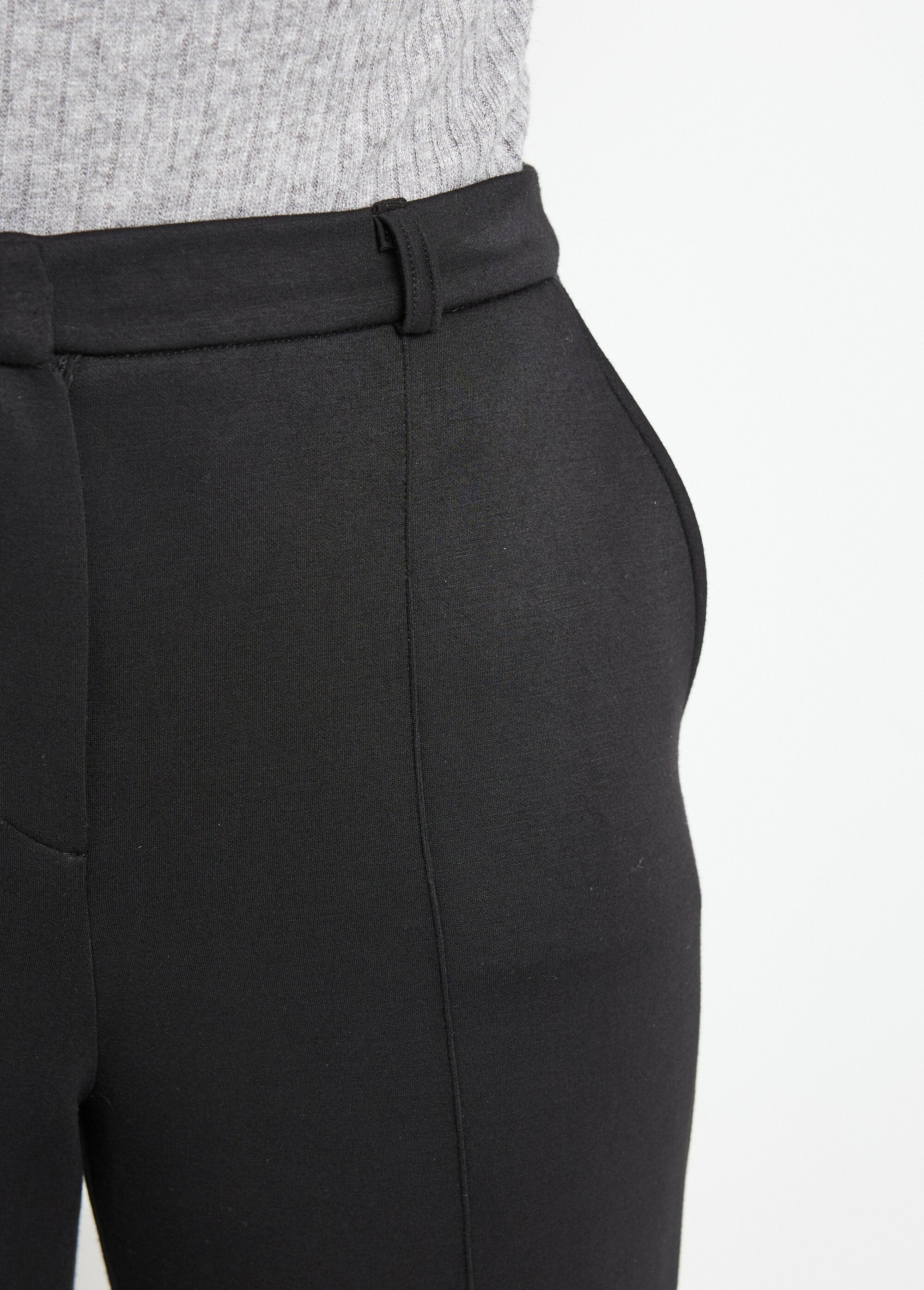 Pantalon_structuré_de_ville_maille_milano_unie_Noir_DE2_slim