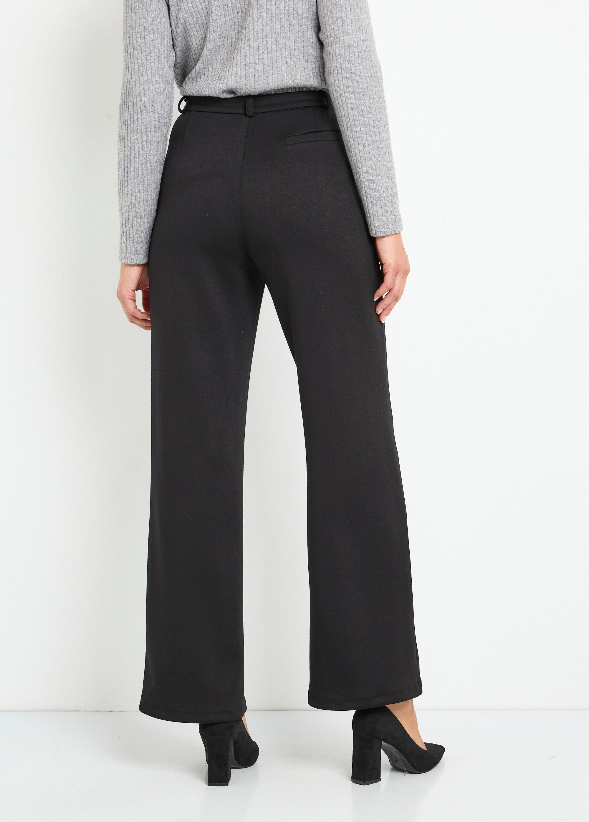 Pantalon_structuré_de_ville_maille_milano_unie_Noir_DO1_slim