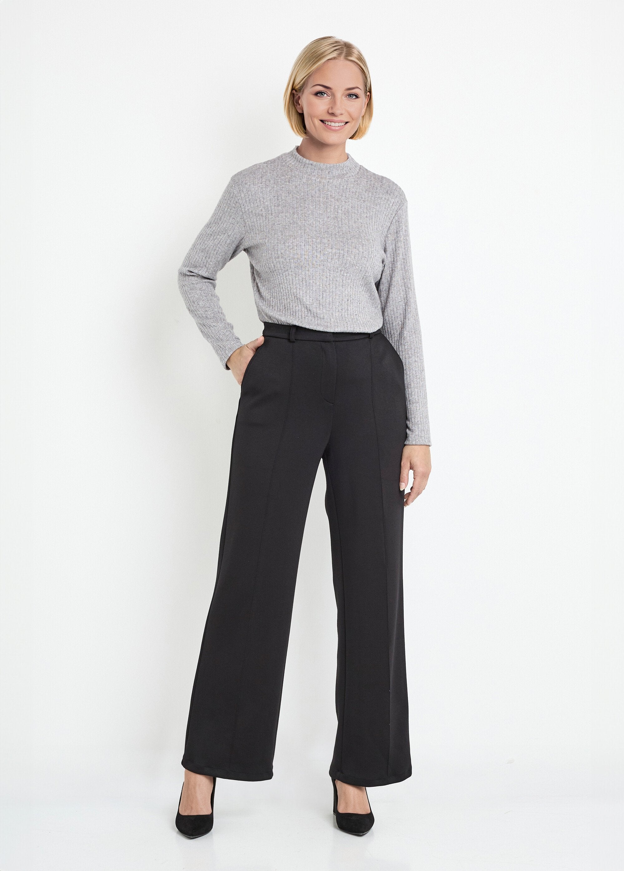Pantalon_structuré_de_ville_maille_milano_unie_Noir_SF1_slim