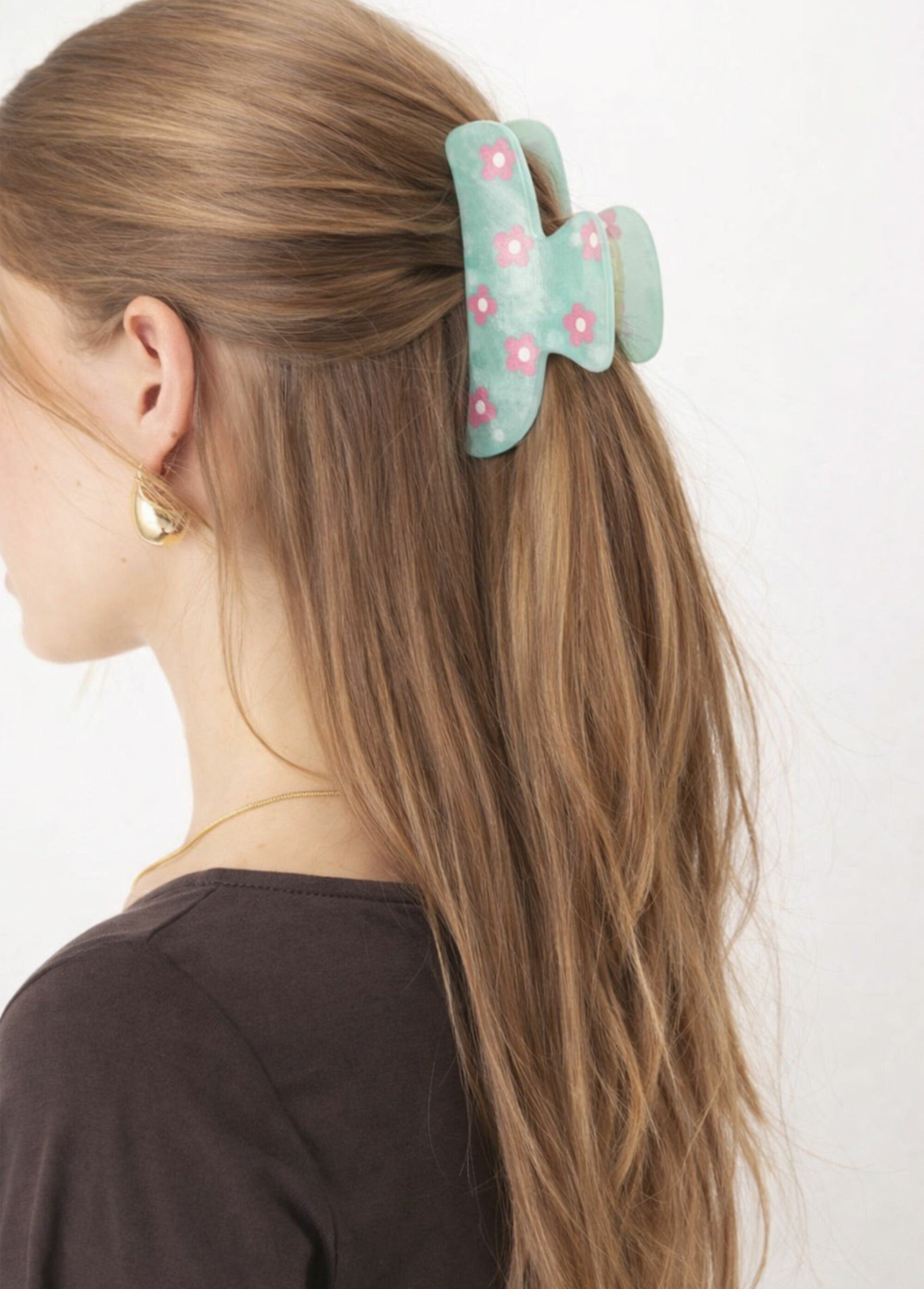 Pearlescent_hair_clip_with_floral_decoration_Green_SF1_slim