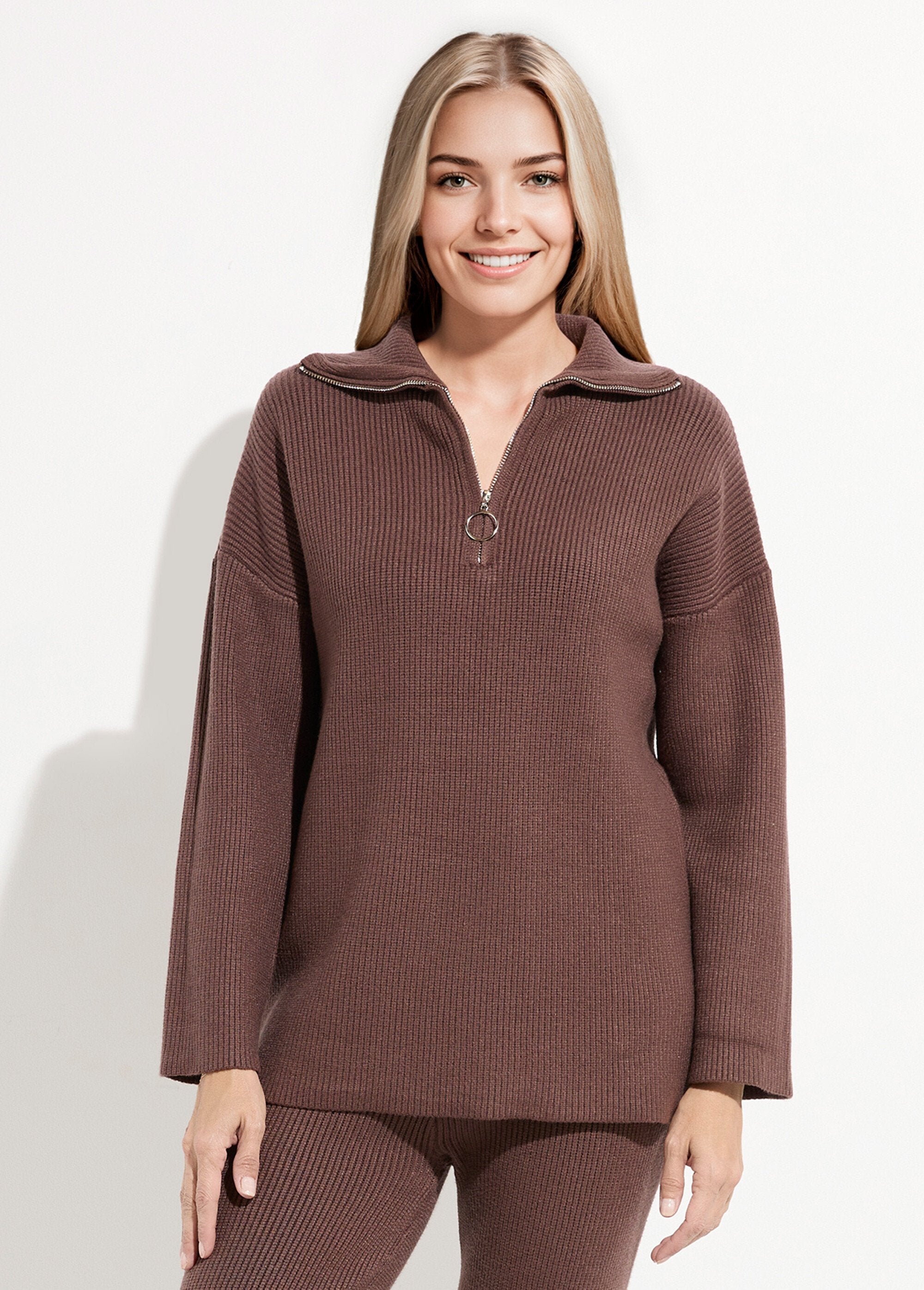 Pull_camionneur_confort_maille_cotelée_Chocolat_FA1_slim