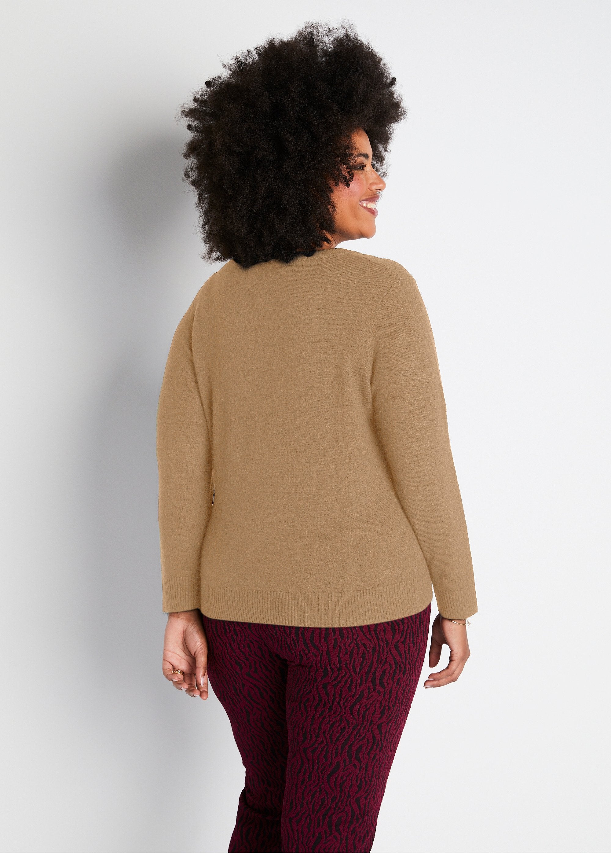 Soft_long-sleeved_V-neck_sweater_camel_DO1_curvy