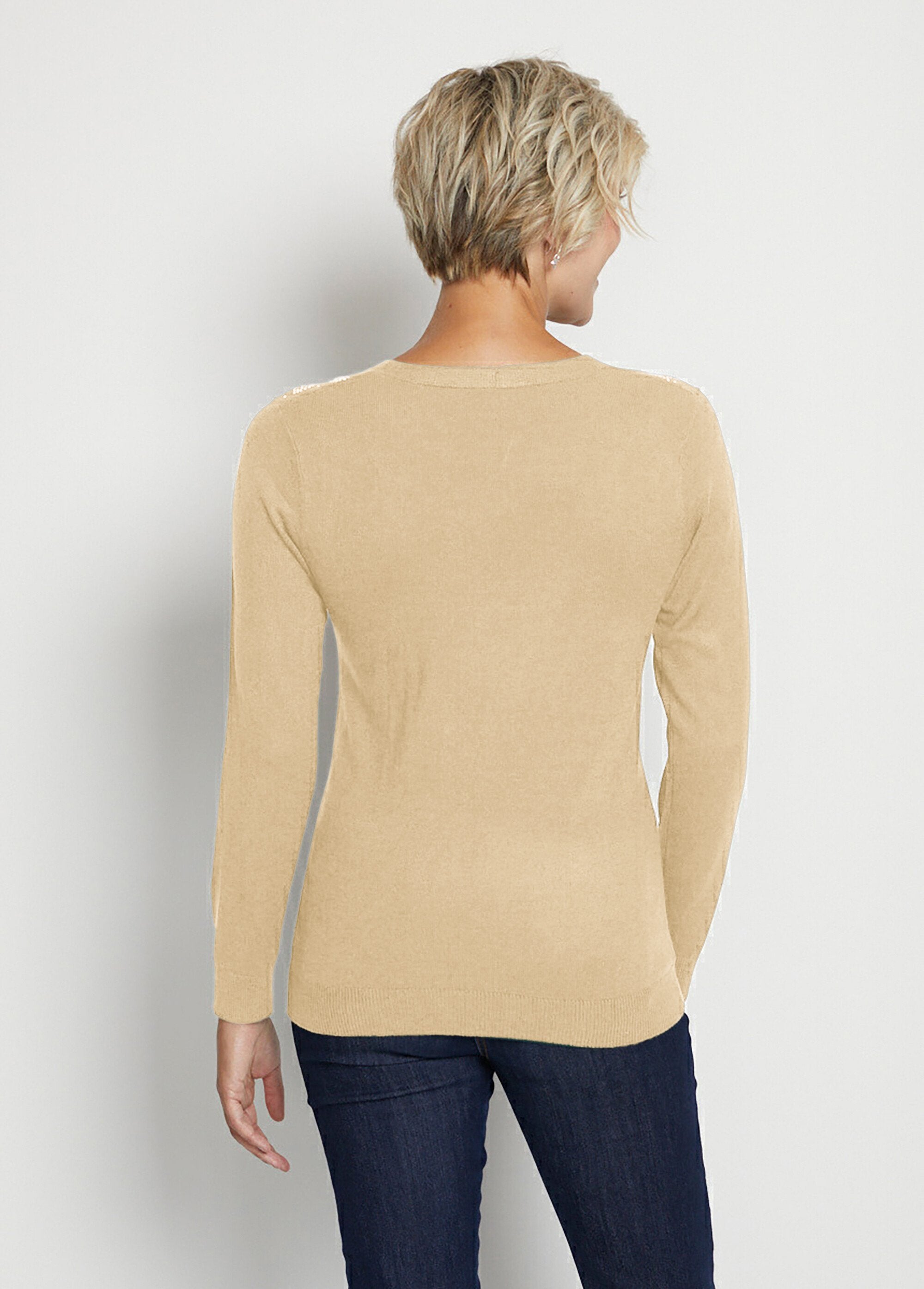 Long-sleeved_rhinestone_V-neck_sweater_Beige_DO1_slim