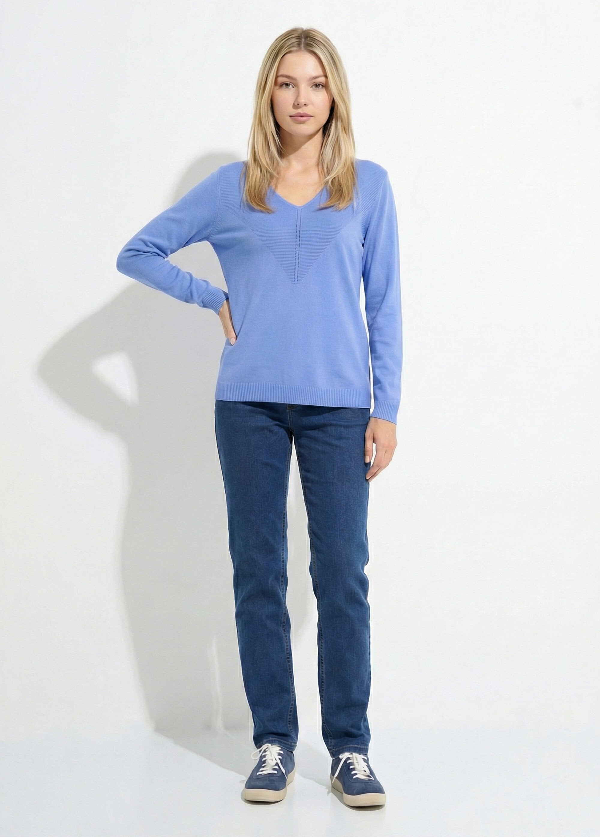 Pull_fin_col_V_manches_longues_Bleu_SF1_slim