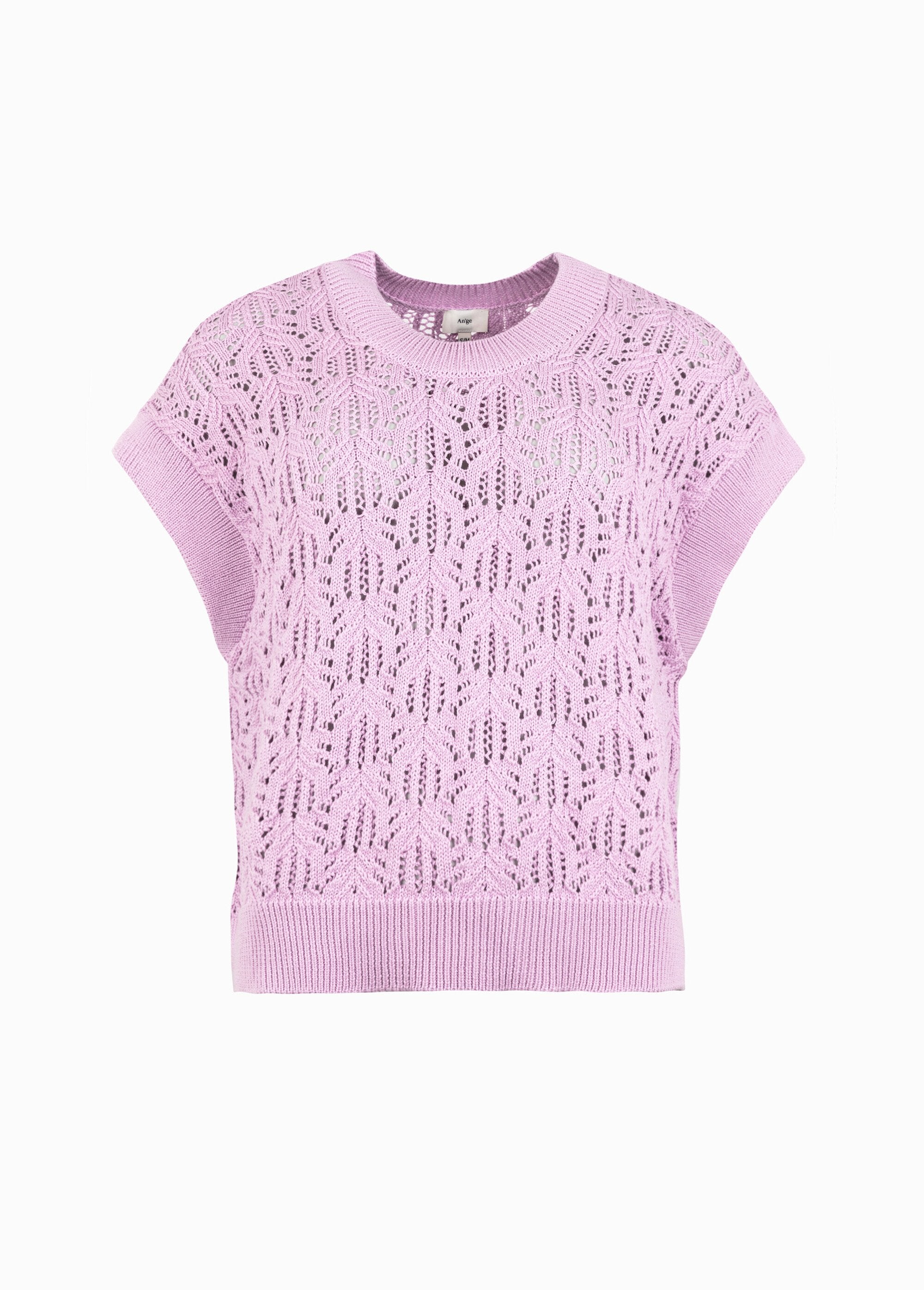 Short-sleeved_openwork_knit_sweater_Lilac_AP1_slim