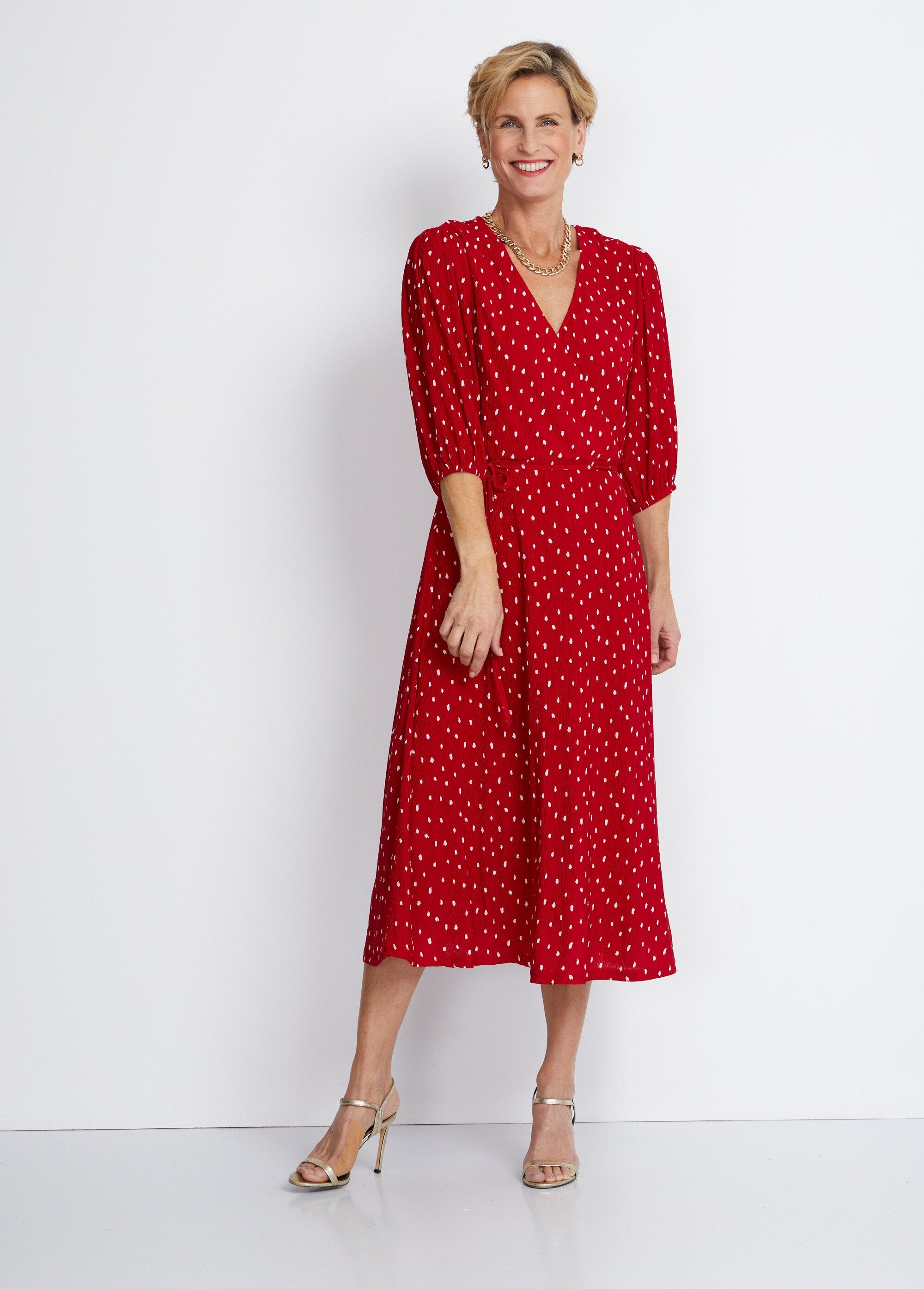 Mid-length_polka_dot_wrap_dress_Red_and_white_FA1_slim