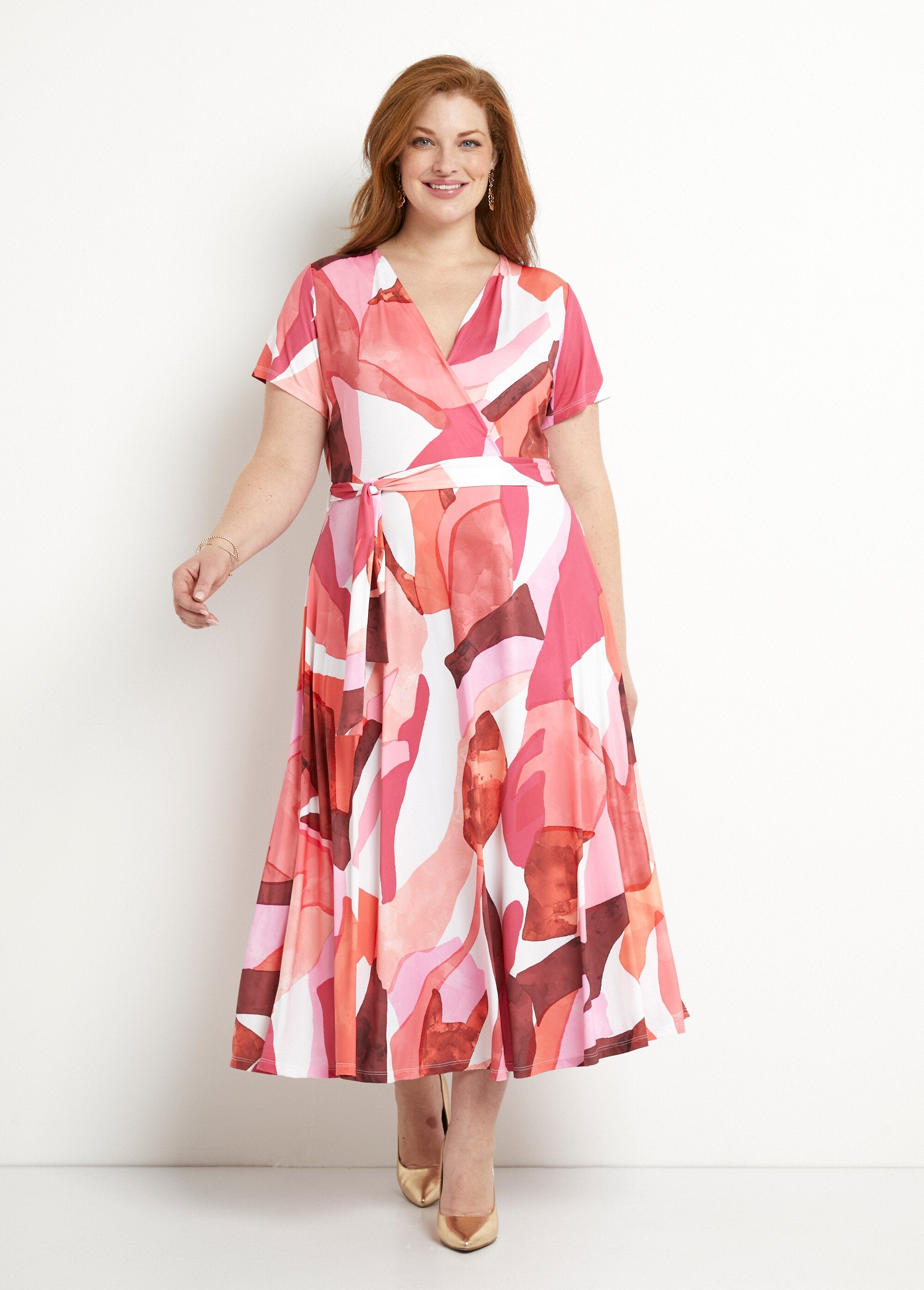 Printed_belted_wrap_maxi_dress_Pink_and_orange_FA1_curvy