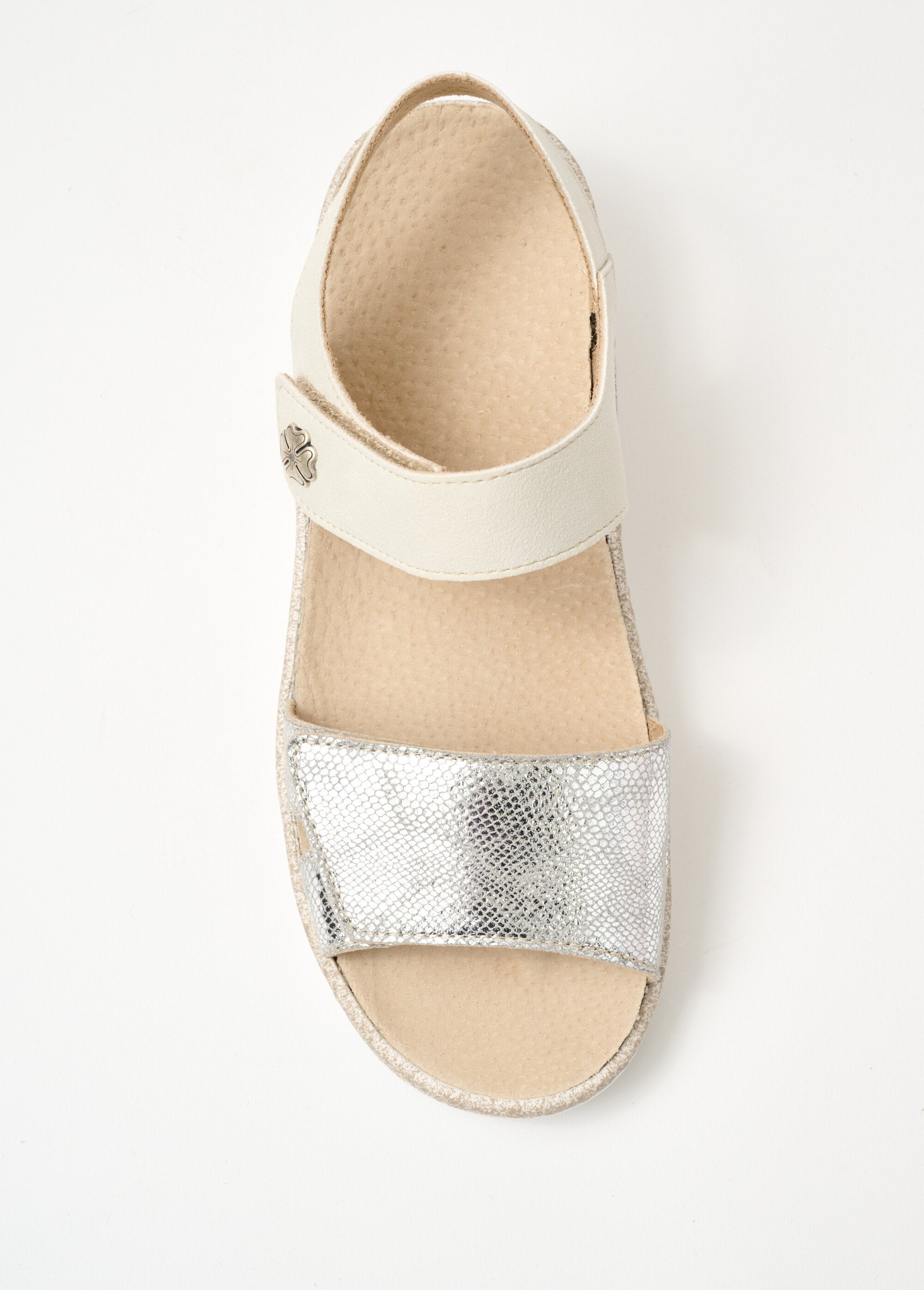 Comfort_width_Velcro_sandals_Beige_and_silver_OV1_slim