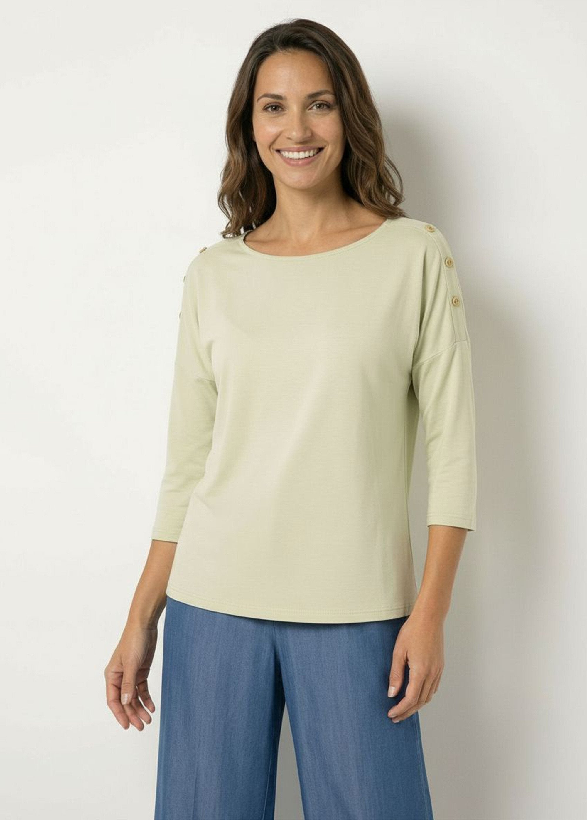 T-shirt_marinière_rayé_court_manches_longues_Uni_vert_FA1_slim