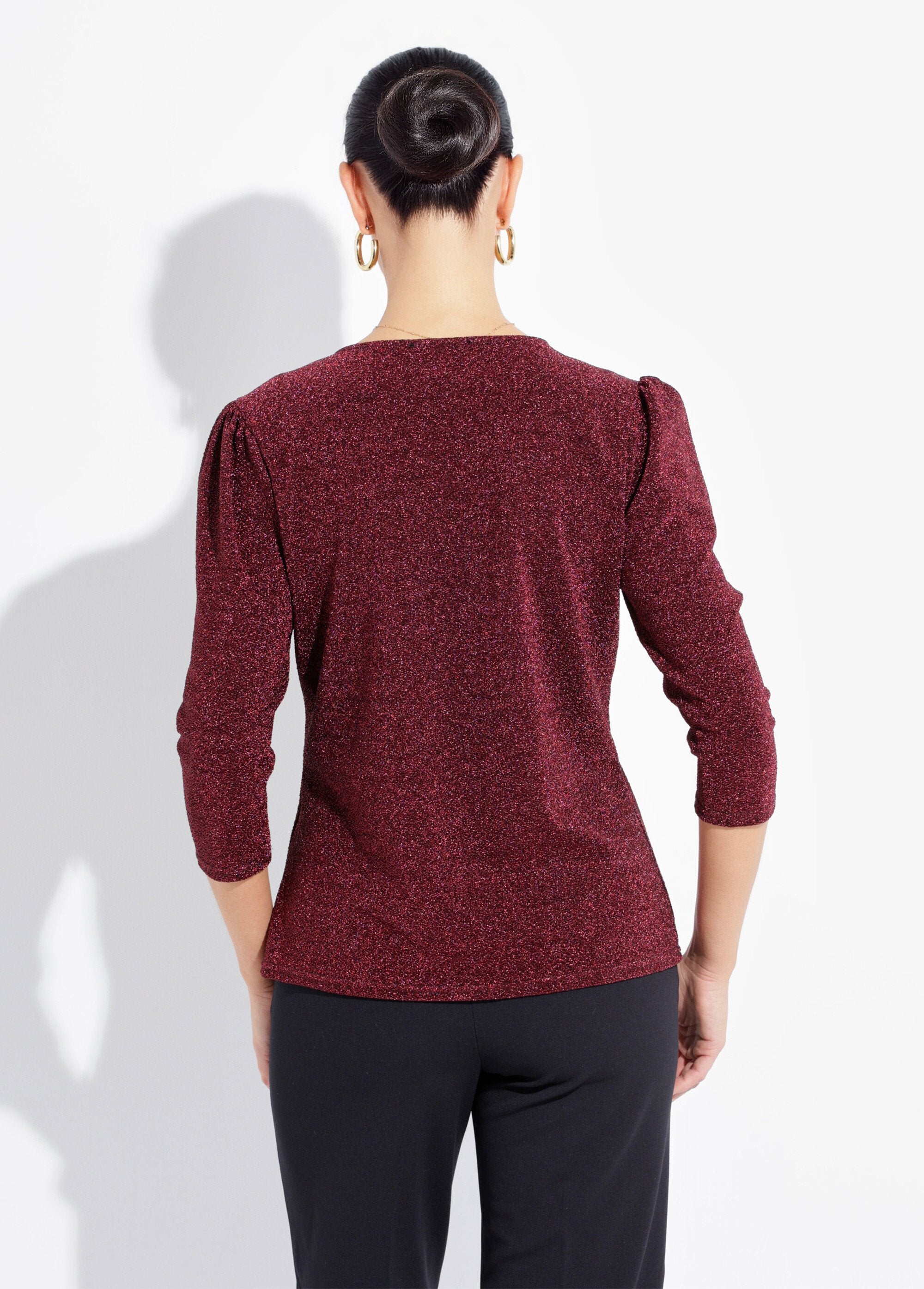 Chic_metallic_knit_tunic_with_a_V-neck_Bordeaux_DO1_slim